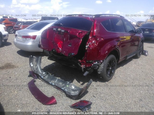 2T3RFREV3JW720226 - 2018 TOYOTA RAV4 ADVENTURE/XLE 红色 照片 4