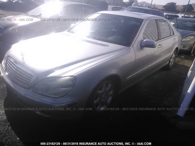 WDBNG75J12A234199 - 2002 MERCEDES-BENZ S 500 SILVER photo 2