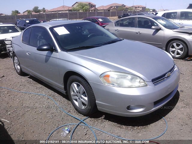 2G1WJ15K869409619 - 2006 CHEVROLET MONTE CARLO LS SILVER photo 1