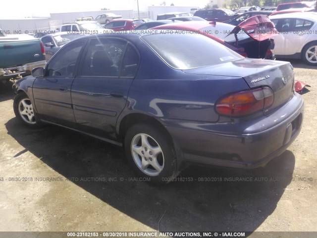 1G1NE52J116163709 - 2001 CHEVROLET MALIBU LS Көк фото 3