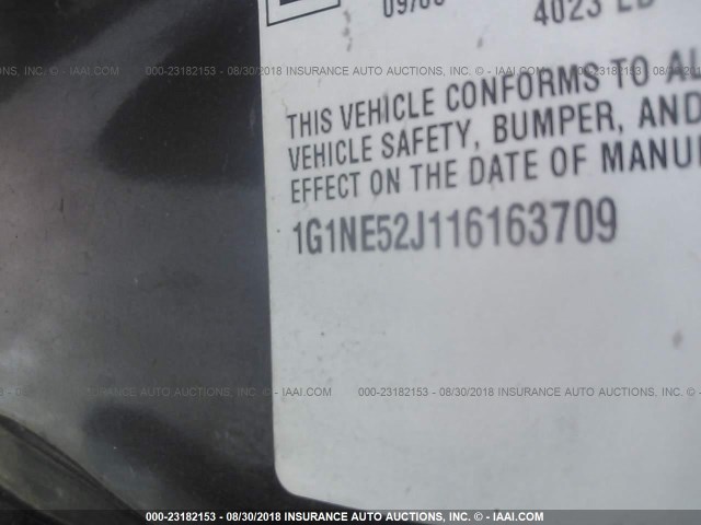 1G1NE52J116163709 - 2001 CHEVROLET MALIBU LS Көк фото 9