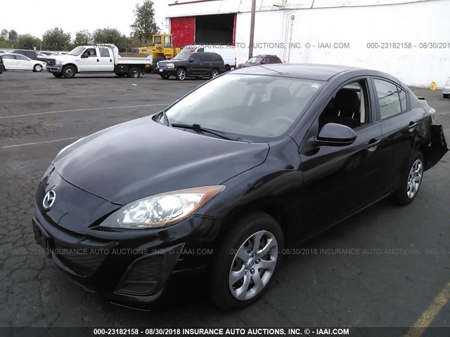 JM1BL1UG0B1496458 - 2011 MAZDA 3 I BLACK photo 2