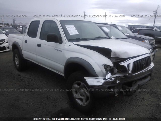 5TEGN92N72Z099769 - 2002 TOYOTA TACOMA DOUBLE CAB PRERUNNER WHITE photo 1