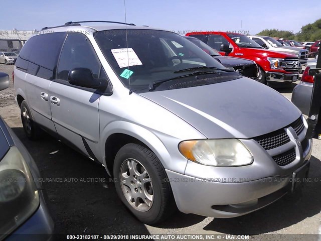 1D4GP45R34B507870 - 2004 DODGE CARAVAN SXT GRAY photo 1