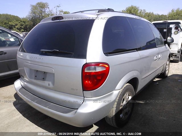 1D4GP45R34B507870 - 2004 DODGE CARAVAN SXT GRAY photo 4