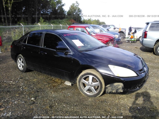 1HGCM56643A094832 - 2003 HONDA ACCORD EX BLACK photo 1