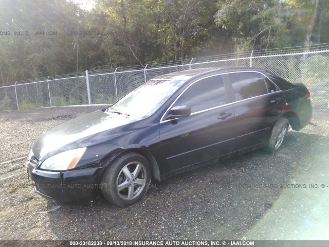 1HGCM56643A094832 - 2003 HONDA ACCORD EX BLACK photo 2