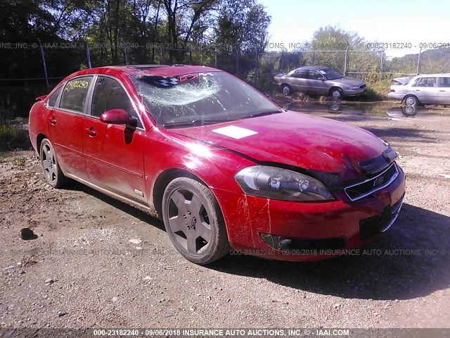 2G1WD58C689129820 - 2008 CHEVROLET IMPALA SUPER SPORT RED photo 1