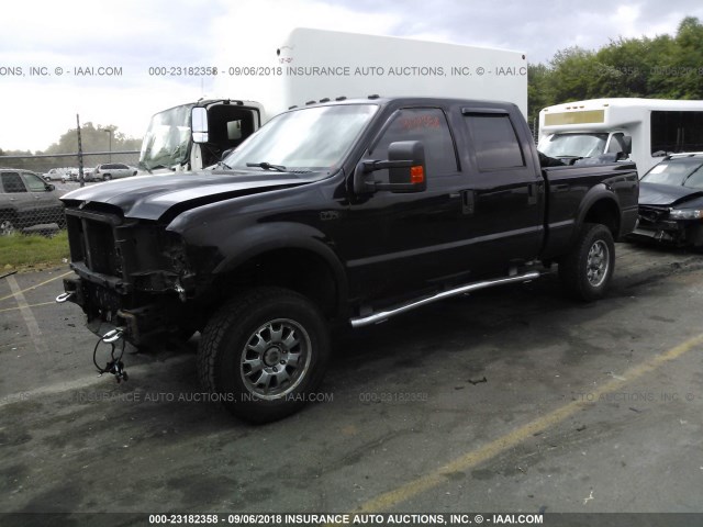 1FTSW21P57EA05335 - 2007 FORD F250 SUPER DUTY BLACK photo 2