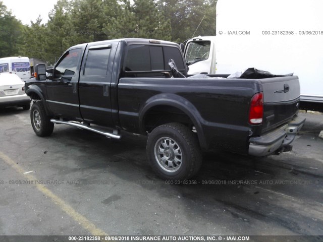 1FTSW21P57EA05335 - 2007 FORD F250 SUPER DUTY BLACK photo 3