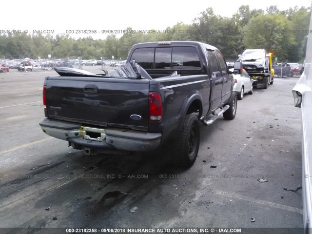 1FTSW21P57EA05335 - 2007 FORD F250 SUPER DUTY BLACK photo 4