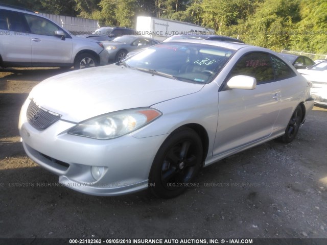 4T1CE38P06U727184 - 2006 TOYOTA CAMRY SOLARA SE/SLE ვერცხლისფერი ფოტო 2