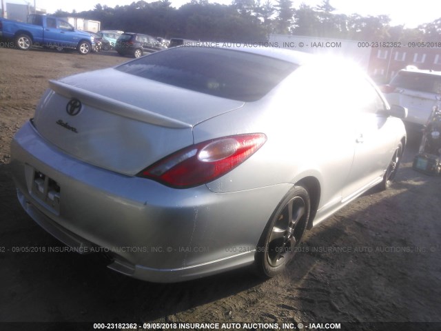 4T1CE38P06U727184 - 2006 TOYOTA CAMRY SOLARA SE/SLE ვერცხლისფერი ფოტო 4