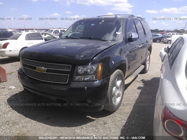 1GNSCAE03BR354146 - 2011 CHEVROLET TAHOE C1500  LS BLACK photo 2