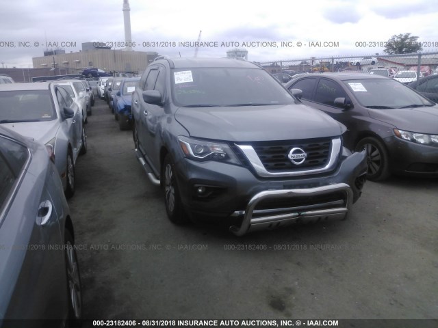 5N1DR2MM7HC684082 - 2017 NISSAN PATHFINDER S/SV/SL/PLATINUM GRAY photo 1