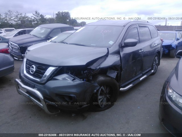 5N1DR2MM7HC684082 - 2017 NISSAN PATHFINDER S/SV/SL/PLATINUM GRAY photo 6
