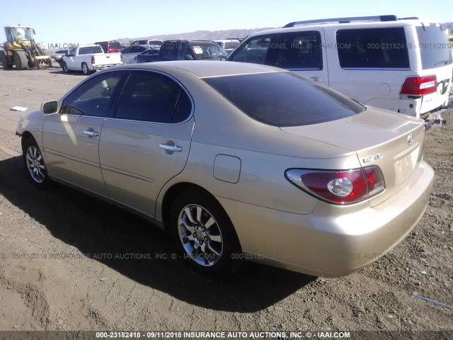 JTHBA30G745003392 - 2004 LEXUS ES 330 BEIGE photo 3