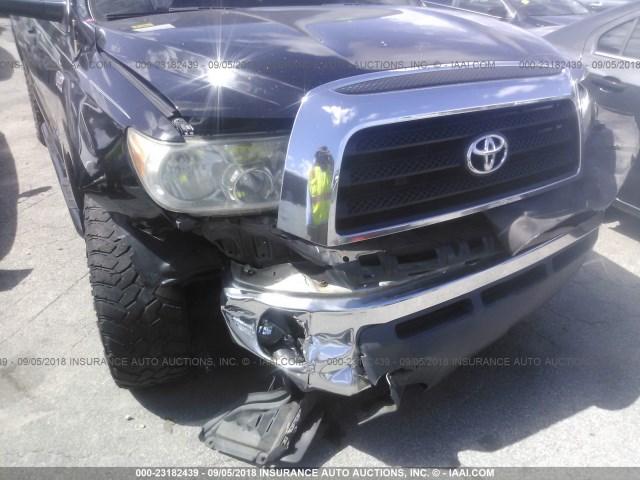 5TBEV54147S457630 - 2007 TOYOTA TUNDRA CREWMAX SR5 BLACK photo 6