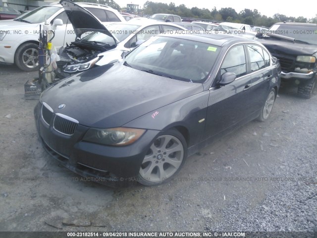 WBAVB73508VH24463 - 2008 BMW 335 I GRAY photo 2