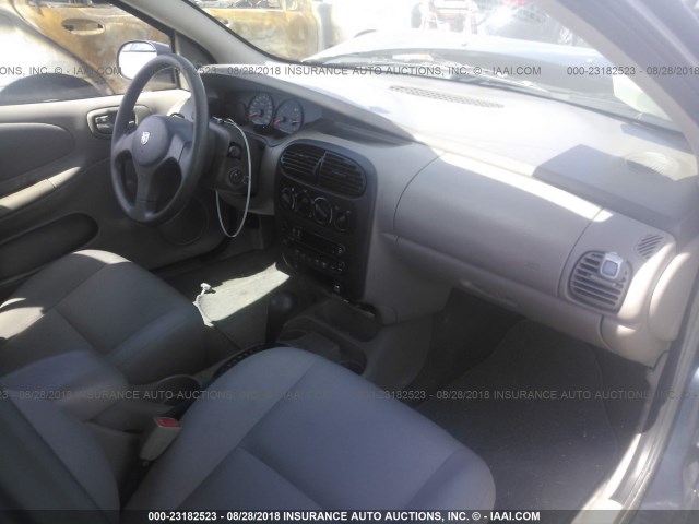 1B3ES26C13D140604 - 2003 DODGE NEON SE BLUE photo 5