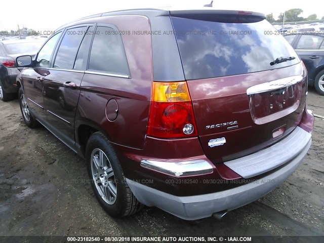 2A8GM68X97R163763 - 2007 CHRYSLER PACIFICA TOURING MAROON photo 3