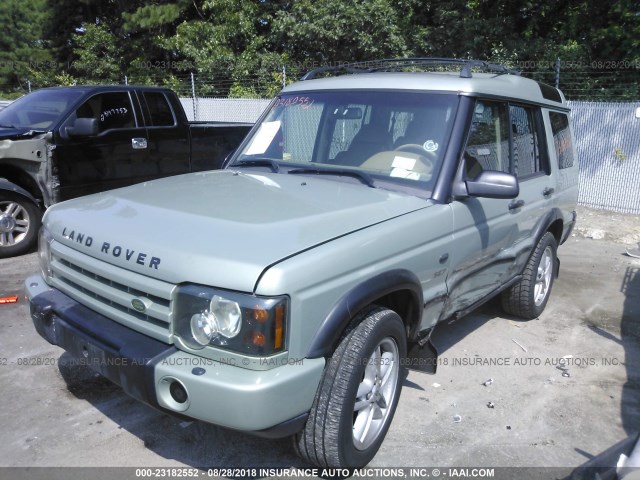 SALTW12442A769592 - 2002 LAND ROVER DISCOVERY II SE GREEN photo 2