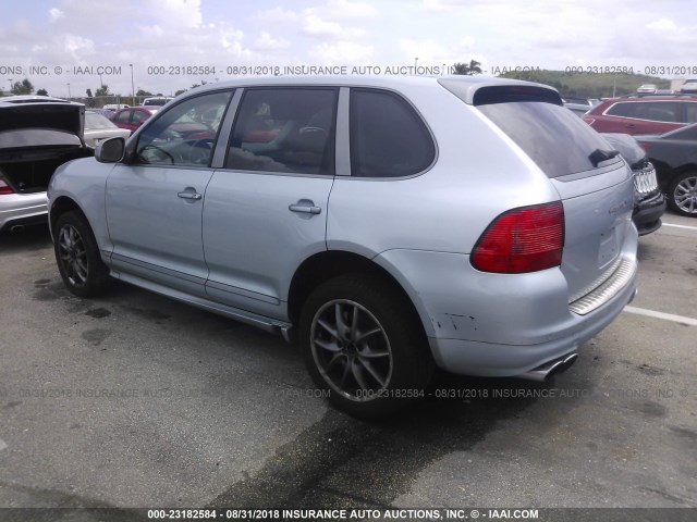 WP1AB29PX6LA68662 - 2006 PORSCHE CAYENNE S BLUE photo 3