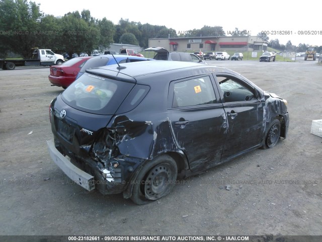 2T1KU40E89C148156 - 2009 TOYOTA COROLLA MATRIX  BLACK photo 4