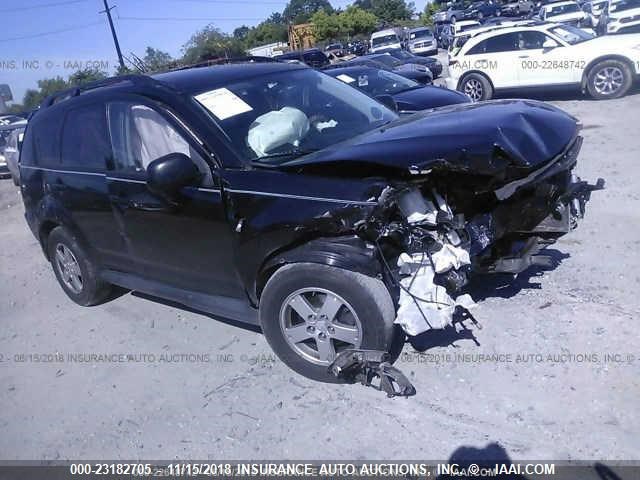 JA4AT2AW4AZ012573 - 2010 MITSUBISHI OUTLANDER ES შავი ფოტო 1