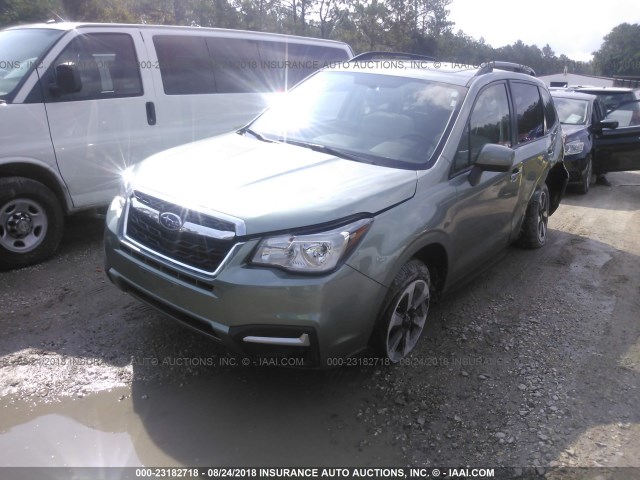 JF2SJAEC9HH592608 - 2017 SUBARU FORESTER 2.5I PREMIUM Dəniz mavisi foto 2