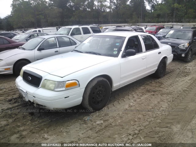 2FAFP71V08X128413 - 2008 FORD CROWN VICTORIA POLICE INTERCEPTOR WHITE photo 2