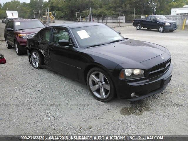 2B3LA53H08H185250 - 2008 DODGE CHARGER R/T BLACK photo 1