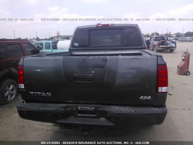 1N6BA07C28N302245 - 2008 NISSAN TITAN XE/SE/LE/PRO-4X GRAY photo 6