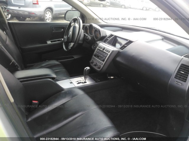 JN8AZ08WX3W237863 - 2003 NISSAN MURANO SL/SE SILVER photo 5