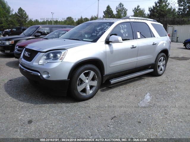 1GKLVNED6AJ194315 - 2010 GMC ACADIA SLT-2 GRAY photo 2