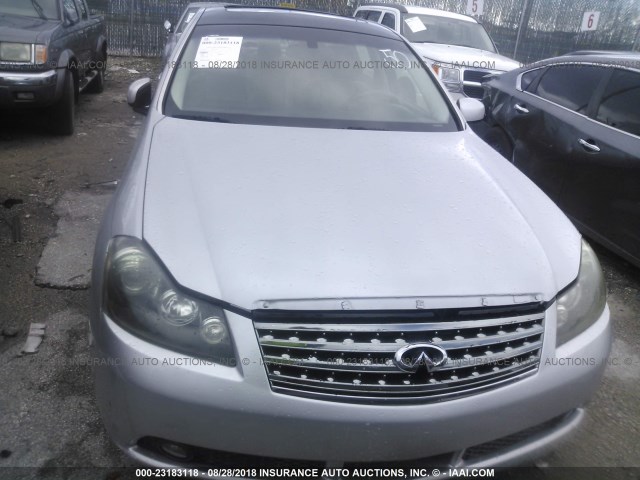JNKBY01E86M201219 - 2006 INFINITI M45 SPORT ვერცხლისფერი ფოტო 6