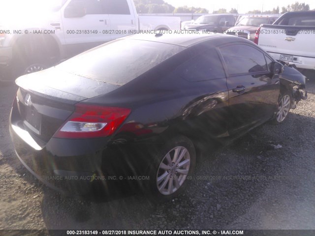 2HGFG3B03CH505570 - 2012 HONDA CIVIC EXL 黑色 照片 4