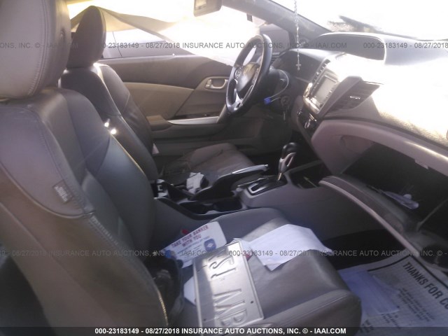 2HGFG3B03CH505570 - 2012 HONDA CIVIC EXL 黑色 照片 5