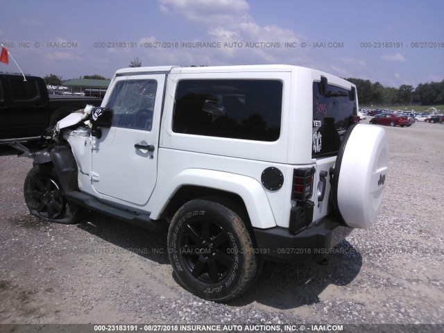 1C4AJWBG6EL290569 - 2014 JEEP WRANGLER WHITE photo 3