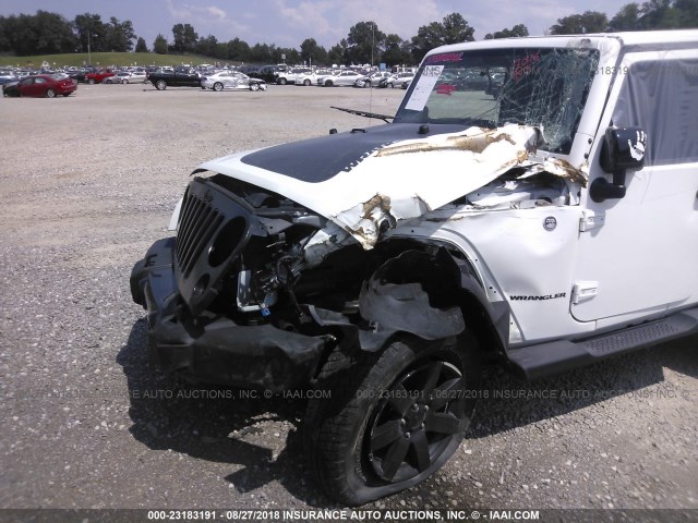 1C4AJWBG6EL290569 - 2014 JEEP WRANGLER WHITE photo 6