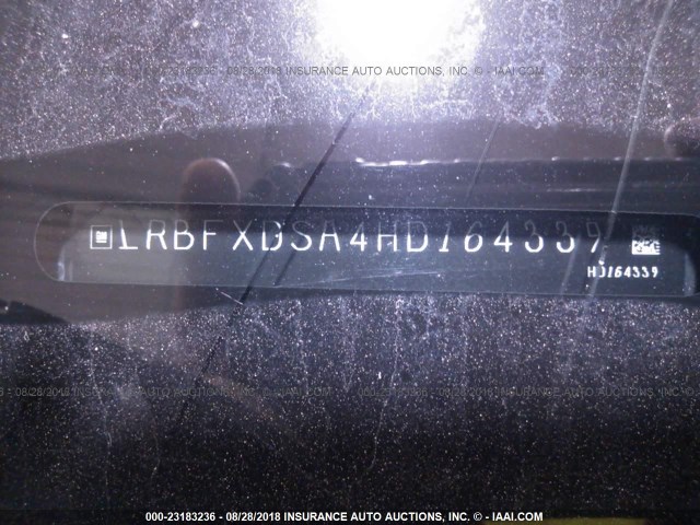 LRBFXDSA4HD164339 - 2017 BUICK ENVISION ESSENCE Սև լուսանկար 9