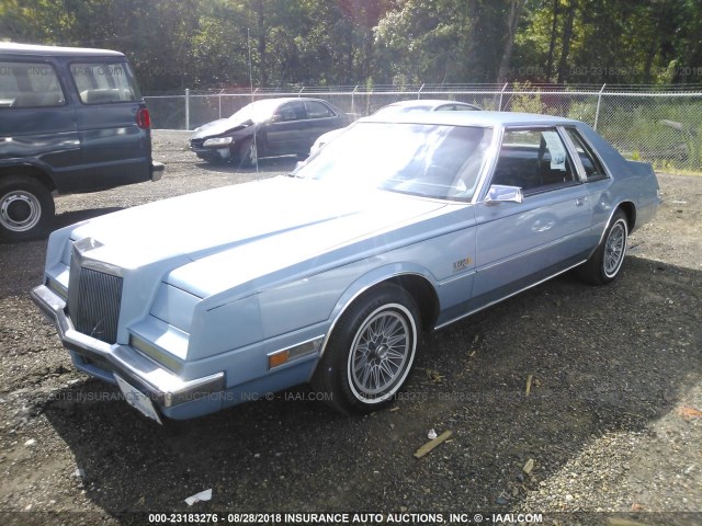 2A3BY62N2DR186521 - 1983 CHRYSLER IMPERIAL BLUE photo 2