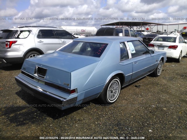 2A3BY62N2DR186521 - 1983 CHRYSLER IMPERIAL BLUE photo 4