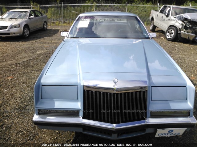 2A3BY62N2DR186521 - 1983 CHRYSLER IMPERIAL BLUE photo 6