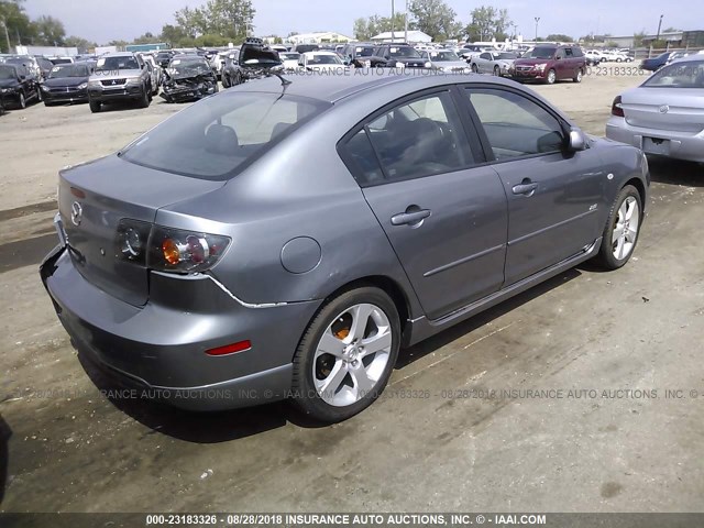 JM1BK323551230422 - 2005 MAZDA 3 S GRAY photo 4