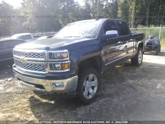 3GCUKSEC4FG342176 - 2015 CHEVROLET SILVERADO K1500 LTZ GRAY photo 2