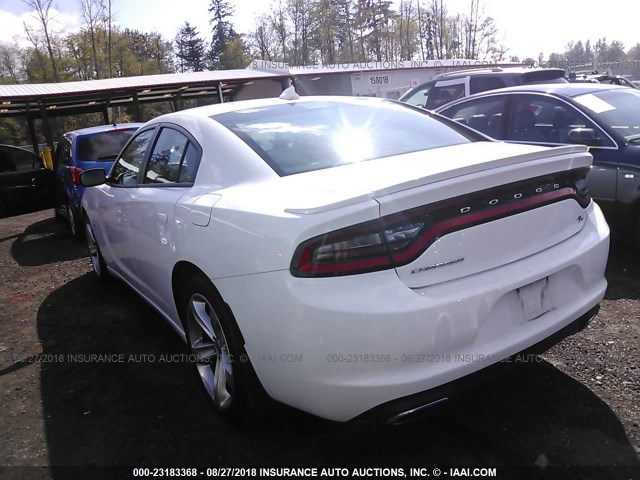 2C3CDXCT4HH528524 - 2017 DODGE CHARGER R/T WHITE photo 3