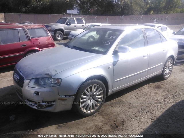 WAUDF78E56A089282 - 2006 AUDI A4 2.0T QUATTRO SILVER photo 2