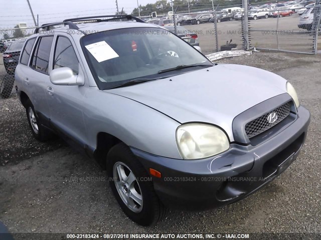 KM8SB12B34U574397 - 2004 HYUNDAI SANTA FE GL SILVER photo 1