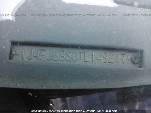 1J4FJ68S0TL149277 - 1996 JEEP CHEROKEE SPORT/CLASSIC თეთრი ფოტო 9